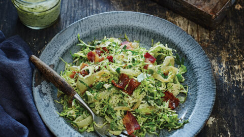 Brussels Sprouts and Bacon Salad