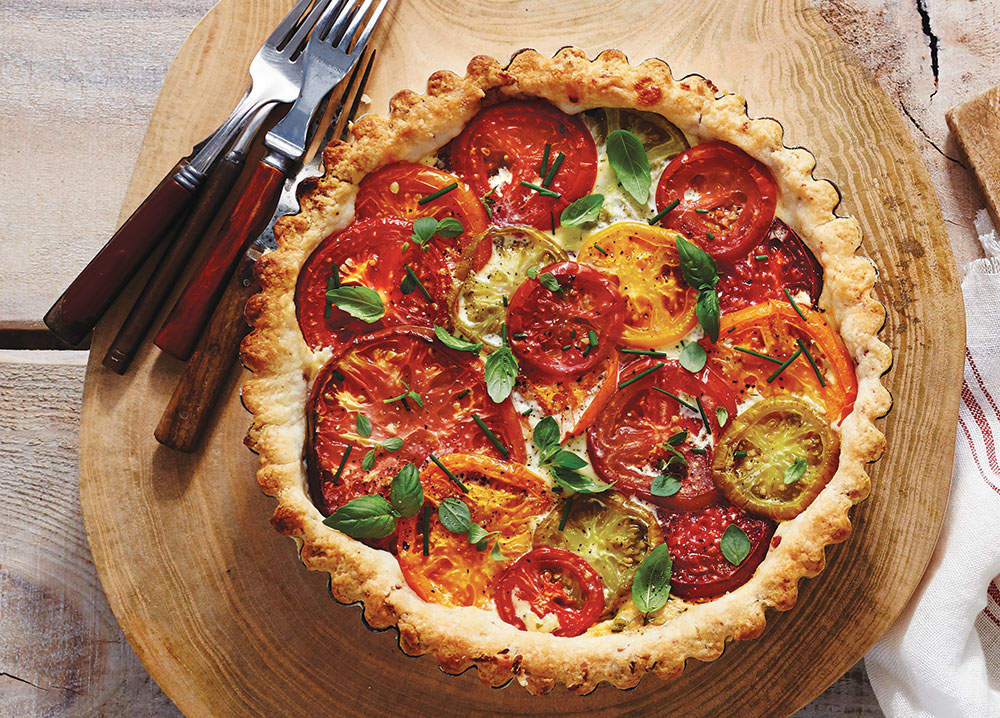 Tomato, Cheddar, and Bacon Pie • Rebecca Lang Cooks